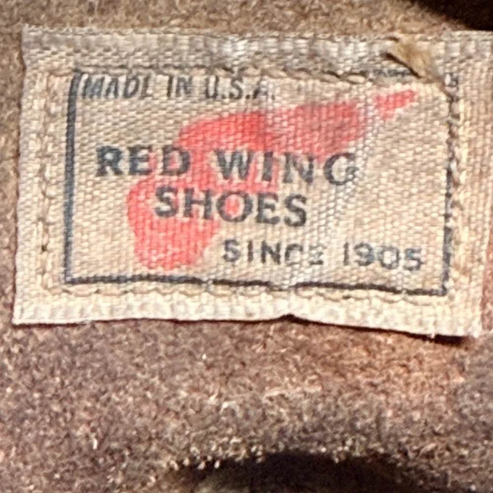 Vintage Red Wing SuperSole Boots Men 10 Brown Leather Made In USA Distressed